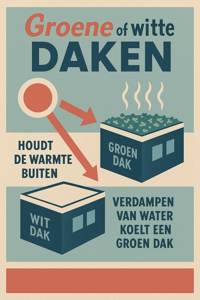 Koeler huis door groen of wit dak